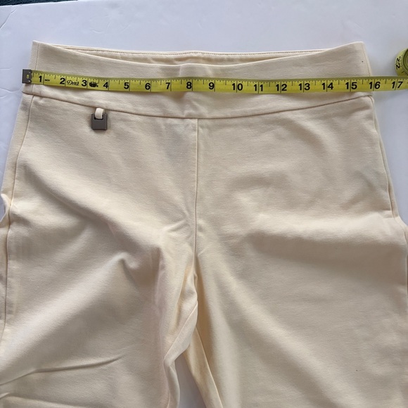 Zoe+Phoebe Cream elastic waist pants - Petite Large - NWOT - Picture 10 of 12